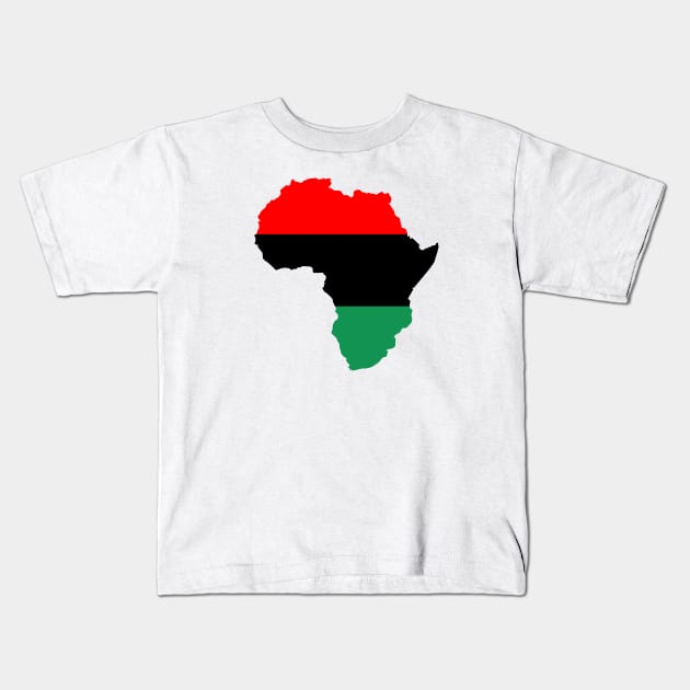 Pan-African flag Kids T-Shirt by Wickedcartoons